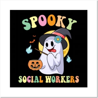 Spooky Social Worker Halloween Posters and Art